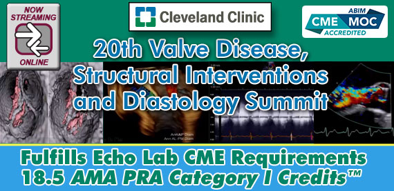20th Valve Disease, Structural Interventions and Diastology Summit