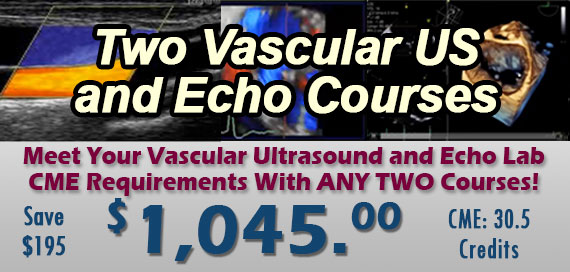 Vascular US and Echo 2 Course Combo