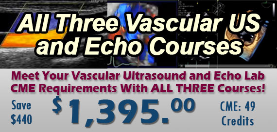 Vascular Ultrasound and Echo 3 Course Combo